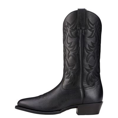 Ariat Heritage R Toe Siyah Western Csizma Erkek (39750-410)